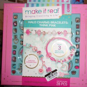 Make it real Halo Charms Bracelets Think Pink New